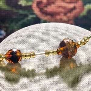 Rose Toggle Murano Bead Bracelet